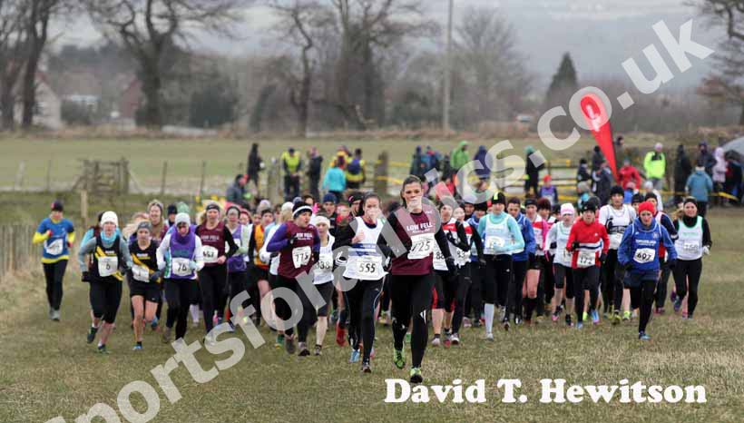 Start of the senior women, NEHL, Prudhoe.